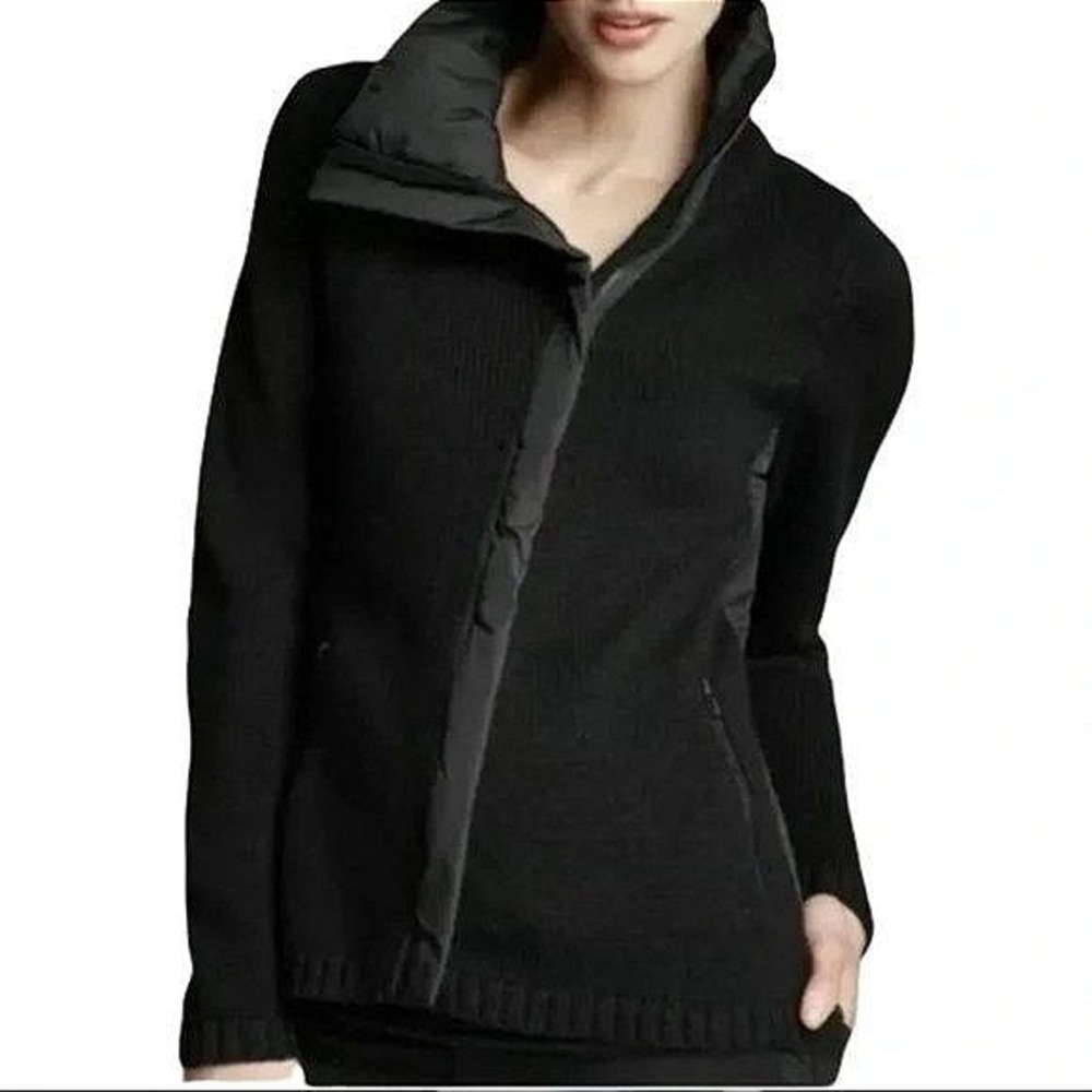 Eileen Fisher Merino Wool Asymmetrical Zip Jacket - XS